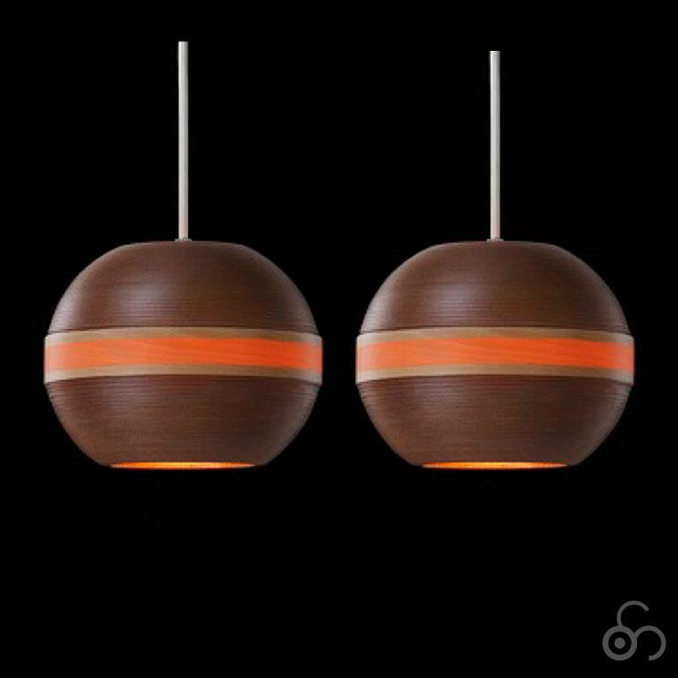 2】BUNACOペンダントライト2個セット キャラメルブラウンBL-P326