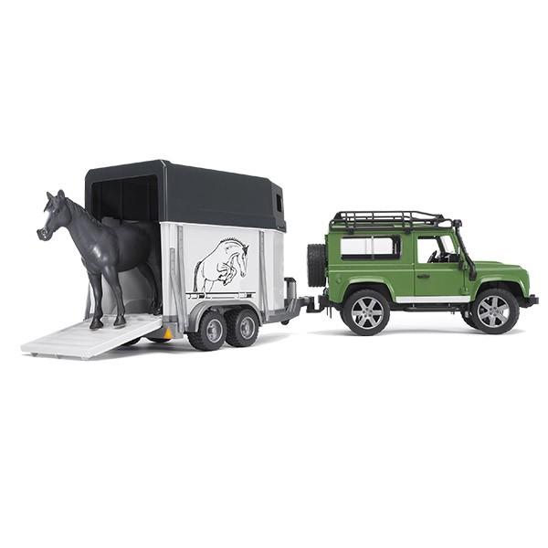 (おまけ付) ブルーダー Land Rover Def.ワゴン＆馬牽引トレーラー BR02592 おもちゃ 知育玩具 車 男の子 女の子 3歳 4歳 5歳_2