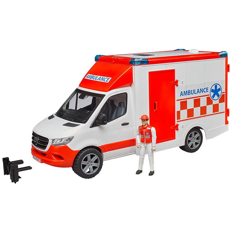 おまけ付) ブルーダー MB 救急車(フィギュア付き) BR02676 おもちゃ