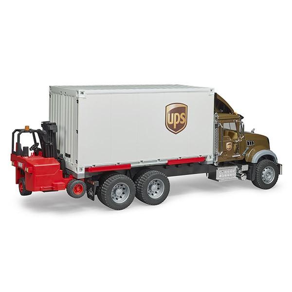(おまけ付) ブルーダー MACK UPS ＆ フォークリフト BR02828 おもちゃ 知育玩具 車 男の子 女の子 2歳 3歳 4歳 5歳 6歳_7