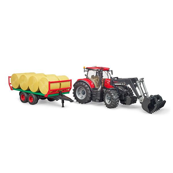 旧商品 ブルーダー Case IH Optum 300 CVX フロントローダー＆わら巻き