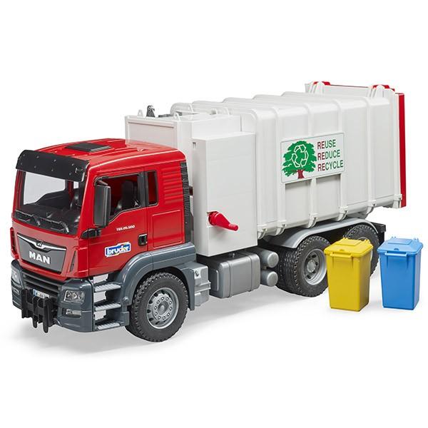一部予約販売中 Bruder ブルーダー Man 横開きごみ収集車 Red Br 知育玩具 車のおもちゃ 子ども 誕生日プレゼント 3歳 4歳 5歳 6歳 おもちゃ ゲーム おもちゃ 9 009 Lad Evok Fr