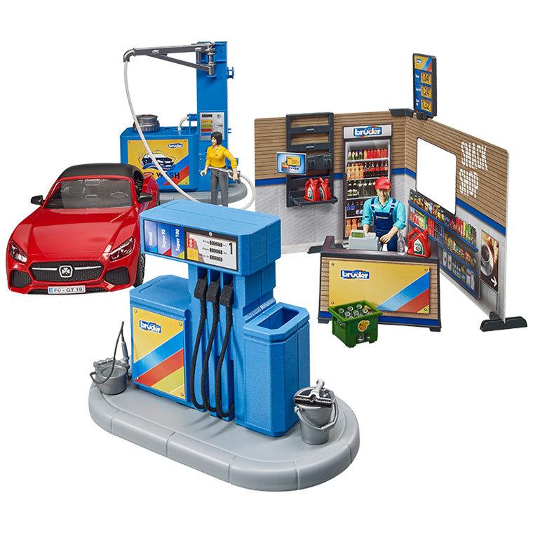 クリスマス期間限定プレゼント付) ブルーダー ガソリンスタンド＆洗車