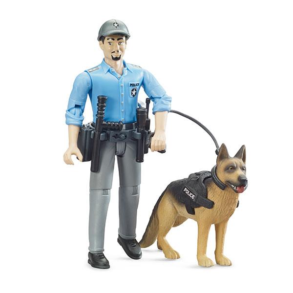 ブルーダー 白人警察官＆警察犬 BR62150 おもちゃ 知育玩具