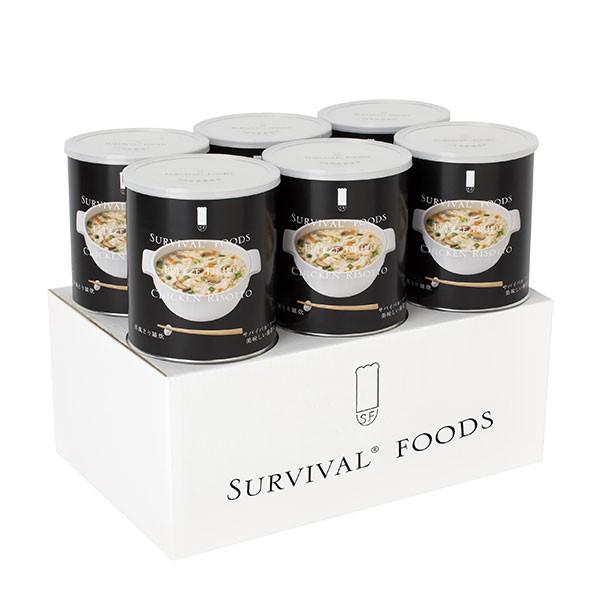 サバイバルフーズ 25年保存食 洋風とり雑炊 小缶 6缶セット マツコの