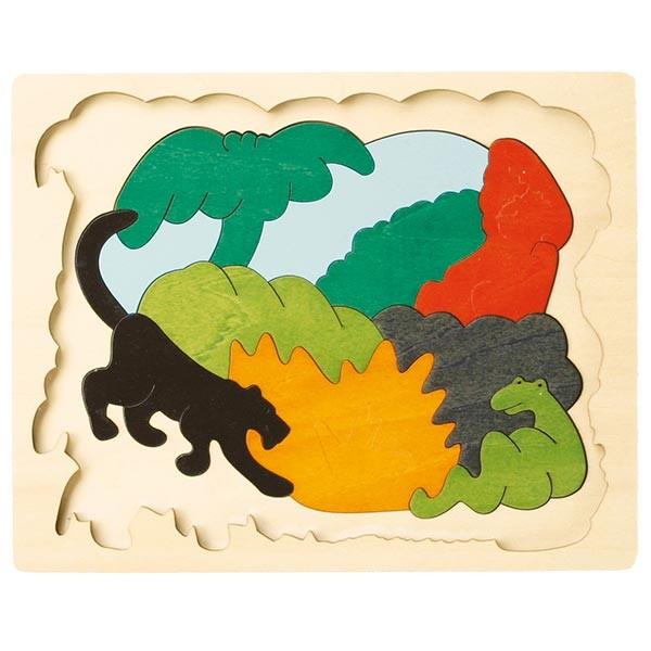 ジョージラック　二重パズル　木製農場パズル トラクターと動物 ジョージラック 二重パズル 木製農場パズル トラクターと動物 動物