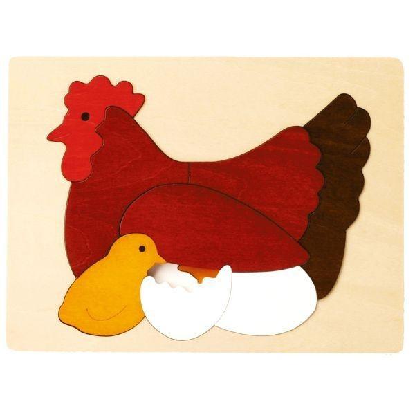 ジョージ・ラック・パズル 2重パズル・にわとりとひよこ GL8162 知育
