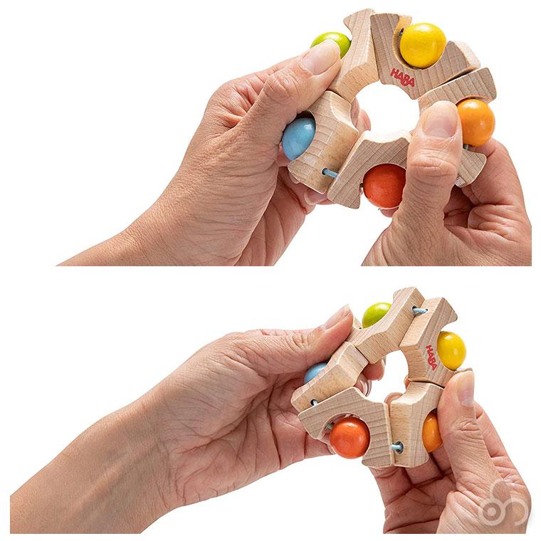 美品　HABA ハバ　木のおもちゃ 木製レール　ボール おもちゃ 知育 誕生日 ハバ（HABA） クラビュー・ファーストセット HA300439 木のおもちゃ