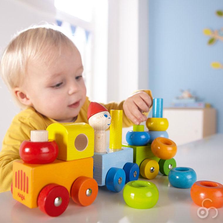 ハバ ベビートレイン HA5126 おもちゃ 知育玩具 0歳 8ヶ月 9ヶ月 10ヶ月 1歳 男の子 女の子 出産祝い 木製 木製玩具 木のおもちゃ_4