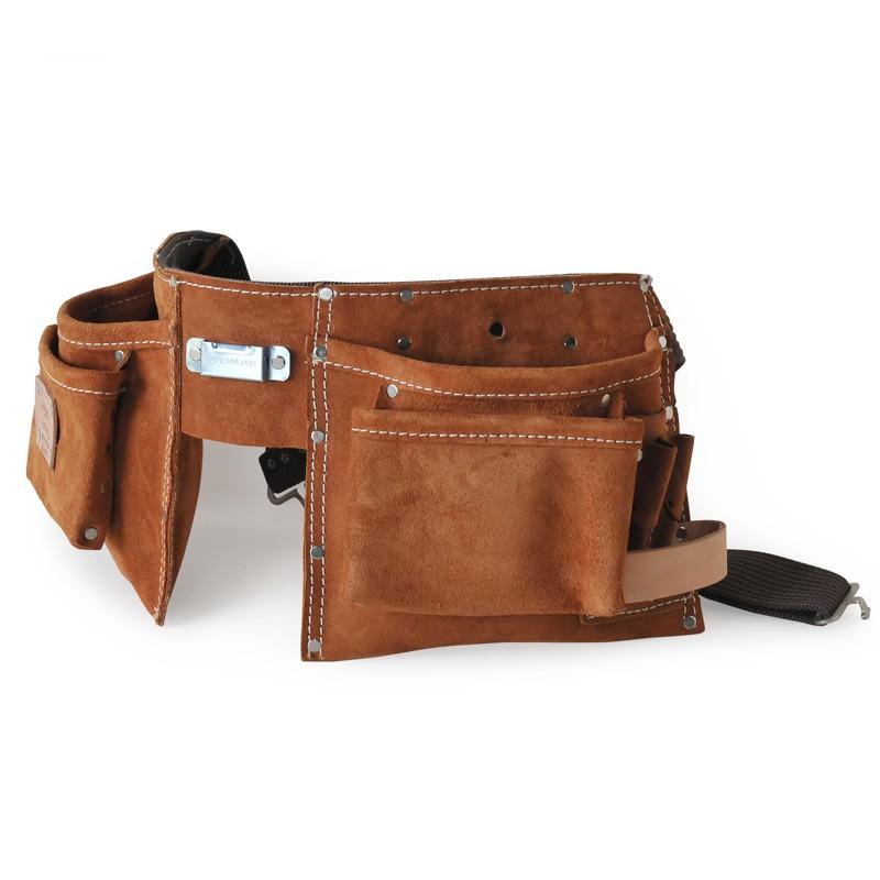 ヘリテージレザー 10-Pkt Professional Suede Leather Apron 腰 ヘリテージレザー 10-Pkt Professional Suede Leather Apron 腰