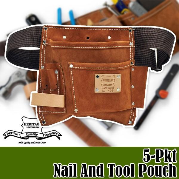 最大88％オフ！ ヘリテージレザー 5-Pkt Nail And Tool Pouch 腰袋 HL495 velvetcircusibiza.com