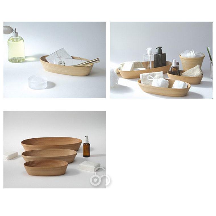 BUNACO（ブナコ） メイクボックス コスメティックボックス oval M IB