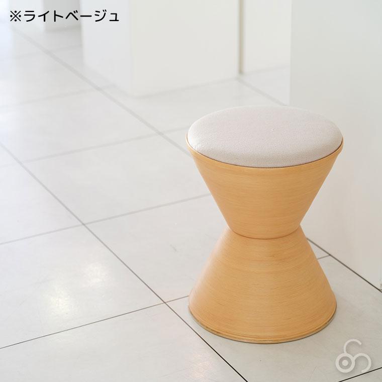 ブナコ BUNACO スツール　ライトブラウン×ライトベージュ BUNACO（ブナコ） スツール IB-S158 : サンワショッピング - 通販