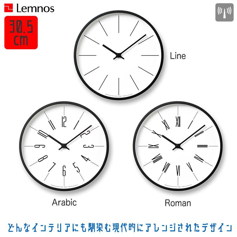 Lemnos（レムノス） 時計台の時計 30.5cm KK17-13 Arobic Roman Line