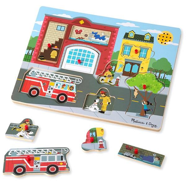 メリッサ ダグ キッズ 木製パズル ミッキーマウスと仲間たちの乗り物サウンドパズル ディズニー ミニーマウス 知育玩具 幼児向けおもちゃ - 日本
