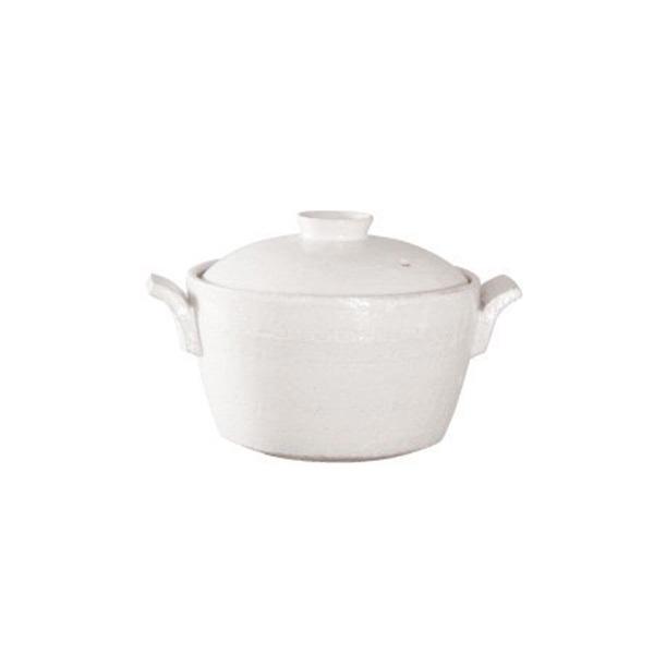 長谷園 旧商品 伊賀焼 土鍋 キャセロール ミニ 白 NNC-39 : サンワ