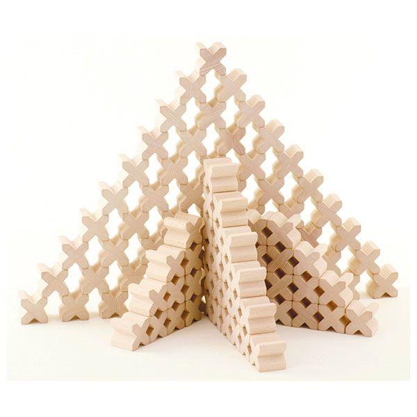 セレクタ Ｘ(エックス)-BLOCKS・100 SE0007 積木 知育玩具 SELECTA 赤ちゃん ベビー 積み木 出産祝い おもちゃ 1歳 2歳_1