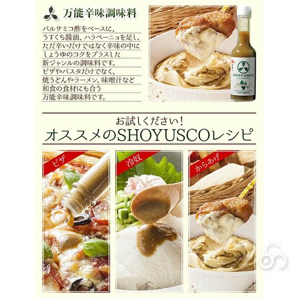 岡直三郎商店 日本一 SHOYUSCO(しょうゆすこ)(商標登録済)　醤油 国産 有機　大豆　バルサミコ酢　ピザ　パスタ　調味料　群馬｜sun-wa｜03