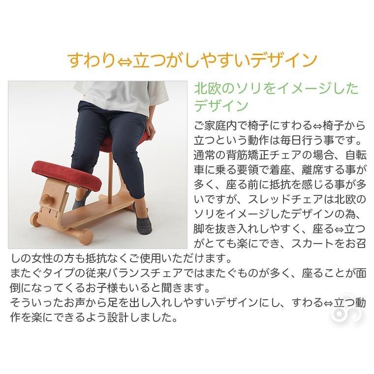 1月迄　スレッドチェア（SLED CHAIR）SLED-1  バランスチェア　姿勢矯正 お子様の学習用にバランスチェアのスレッドチェア レッド｜問屋卸し