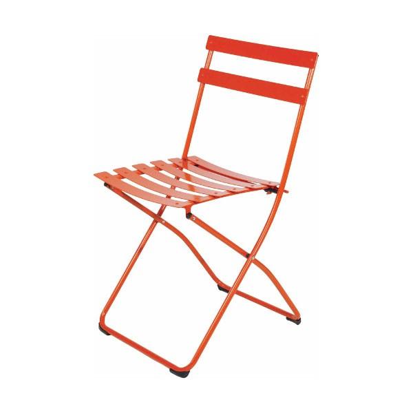 FIAM フィアムスプリングフォールディングチェア 2脚セットオレンジ
