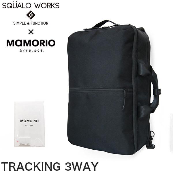 (P10倍) 3WAY バッグ SQUALO WORKS 紛失防止タグ MAMORIO搭載 トラッキング 3ウェイ SW-TR002 東急ハンズ プレゼント