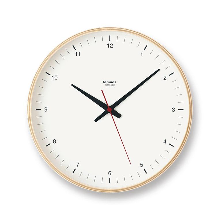 Lemnos（レムノス） Plywood clock T1-017(1) 掛け時計 : サンワ