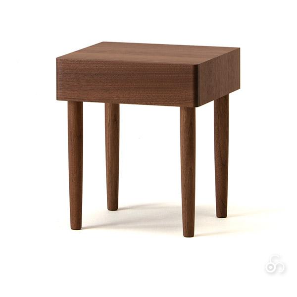 プレゼント付) コサイン cosine ドロワーナイトテーブル ウォルナット