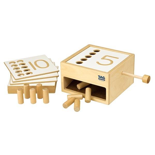 【大幅お値下げ】転がり落ちてくる数の箱 TAG TAG 転がり落ちてくる数の箱 TGCMR1 知育玩具 知育 おもちゃ 0歳