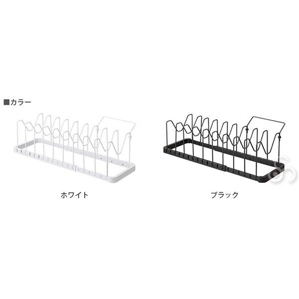 シンク下 伸縮鍋蓋＆フライパンスタンド タワー ホワイト 3840 ブラック 3841 山崎実業｜sun-wa｜07