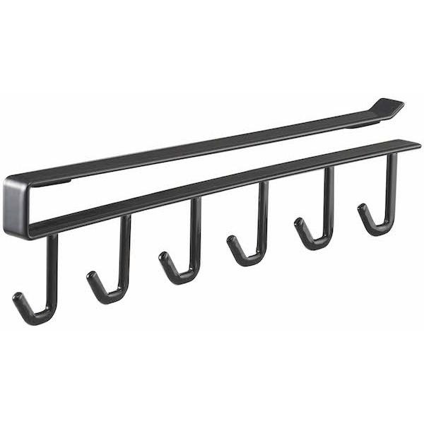 tower 戸棚下キッチンツールフック タワー ホワイト 7117 ブラック