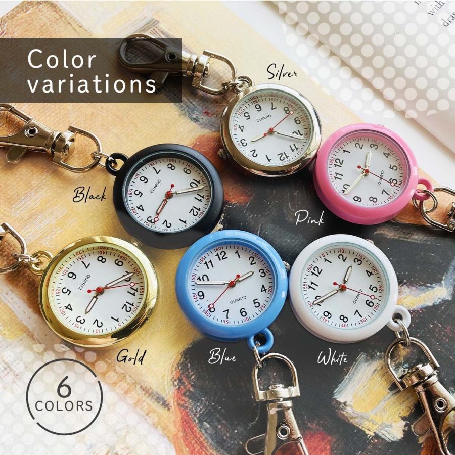 ナースウォッチ 懐中時計 看護師 ナース カラビナ 時計 キーホルダー おしゃれ 電池交換 可能 |  | 07