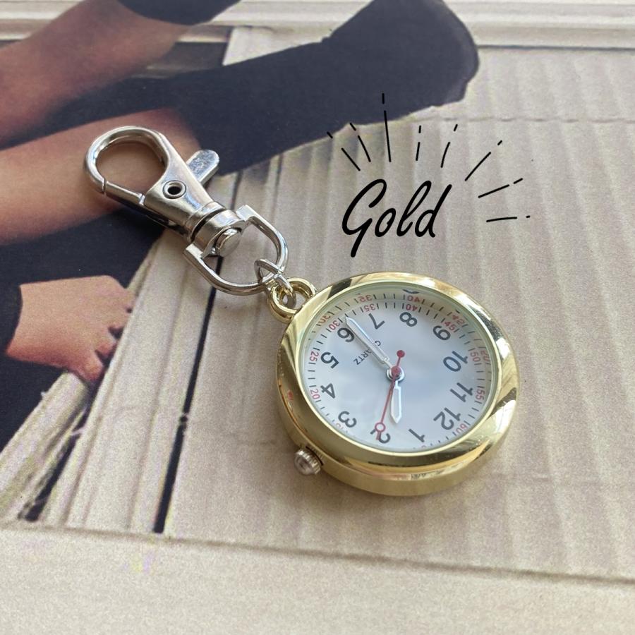 ナースウォッチ 懐中時計 看護師 ナース カラビナ 時計 キーホルダー おしゃれ 電池交換 可能 |  | 06