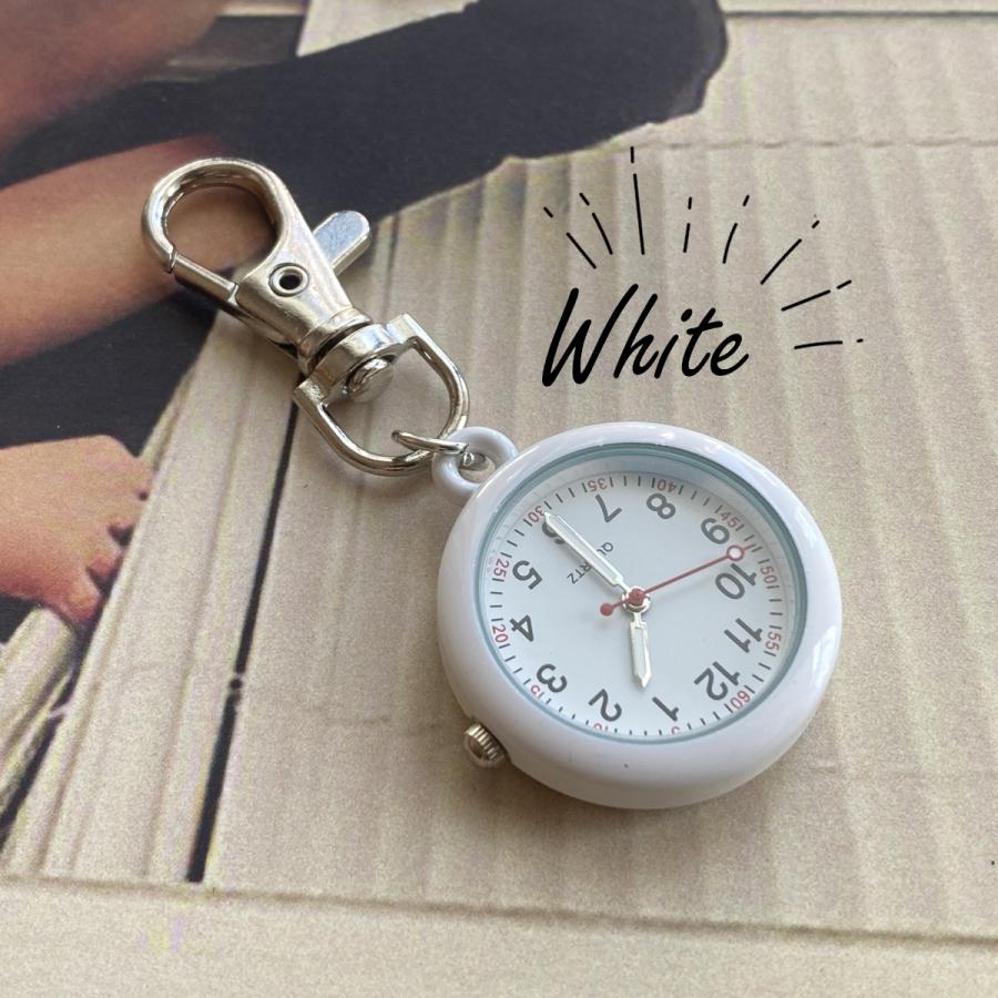 ナースウォッチ 懐中時計 看護師 ナース カラビナ 時計 キーホルダー おしゃれ 電池交換 可能 |  | 01