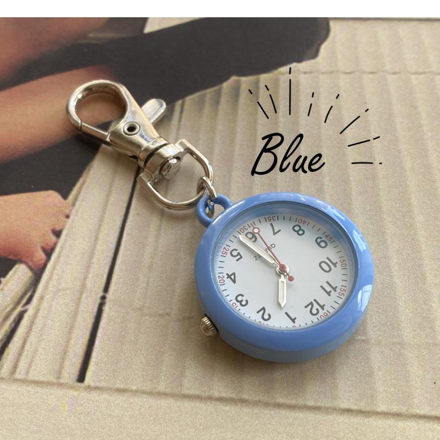 ナースウォッチ 懐中時計 看護師 ナース カラビナ 時計 キーホルダー おしゃれ 電池交換 可能 |  | 04