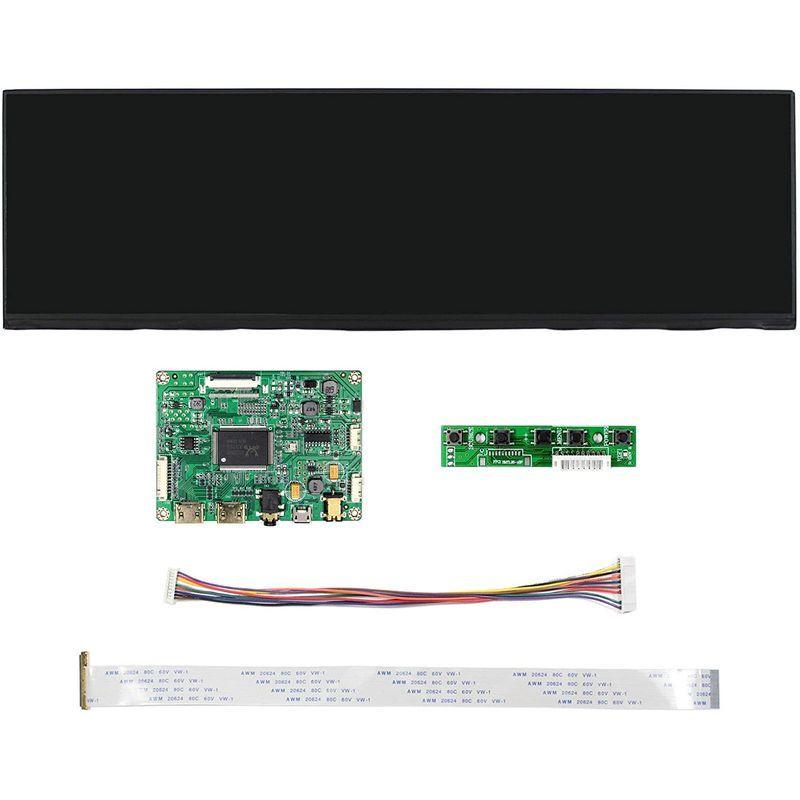 VSDISPLAY 12.6インチ IPS 細長液晶デイスプレイ 解像度1920x515 EDP 40ピン 2HDMI Mini LCDコン 6インチ IPS 細長液晶デイスプレイ 解像度1920x515 EDP 40ピン 2HDMI Mini LCDコン