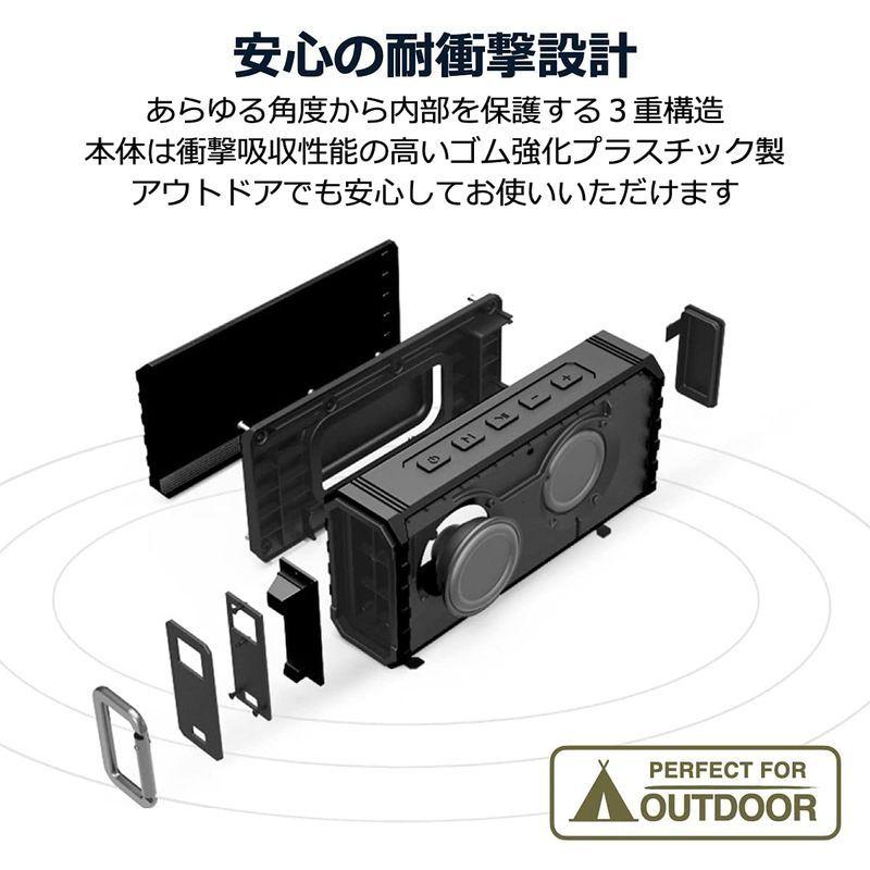 40s Bluetoothスピーカー ブルートゥース 5.0 スピーカー 防水 ステレオ 重低音 SDカード 大音量 アウトドア ポータブル Bluetoothスピーカー ブルートゥース スピーカー 防水 ステレオ 重低音 SDカード 大音量 アウトドア ポータブル