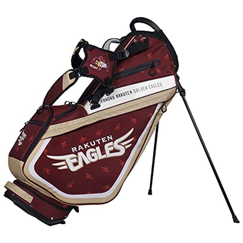 レザックス キャディバッグ 東北楽天ゴールデンイーグルス 9.5型スタンドバッグ レッド RECB-1458