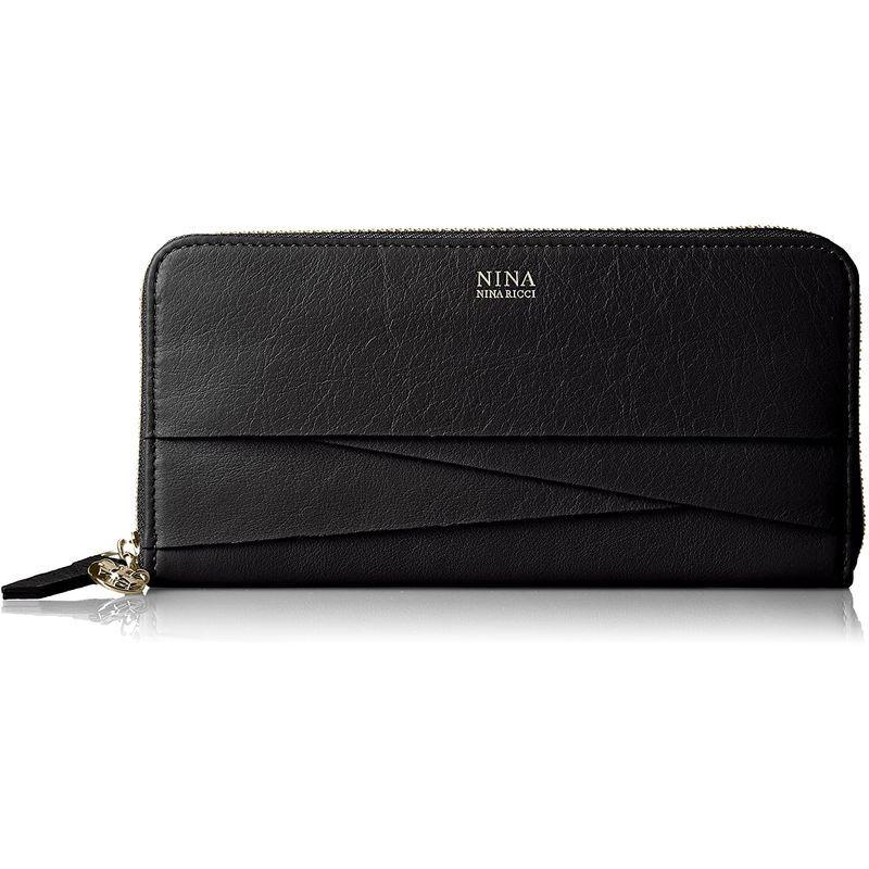 【超激レア】 財布 ニナ・ニナ リッチ ラウンドファスナー長財布 ディエップパース 35-3504 レディース ブラック 【W1901092806】(11677円)