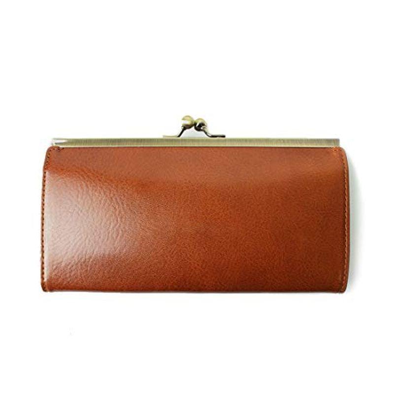 長財布 がま口 財布 メンズ その他財布 レディース 革 イタリアンレザー 並行輸入品 ブラウン03