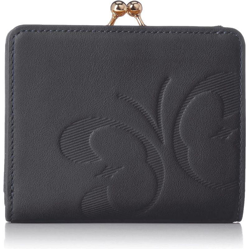 ハナエモリ 財布 二つ折り 口金 スイングHP HMP622 ネイビー 財布 二つ折り 口金 スイングHP HMP622 ネイビー