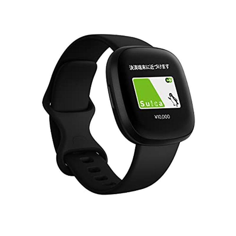 Fitbit Versa3 Alexa搭載/GPS搭載 スマートウォッチ Black ブラック L/S サイズ 日本正規品