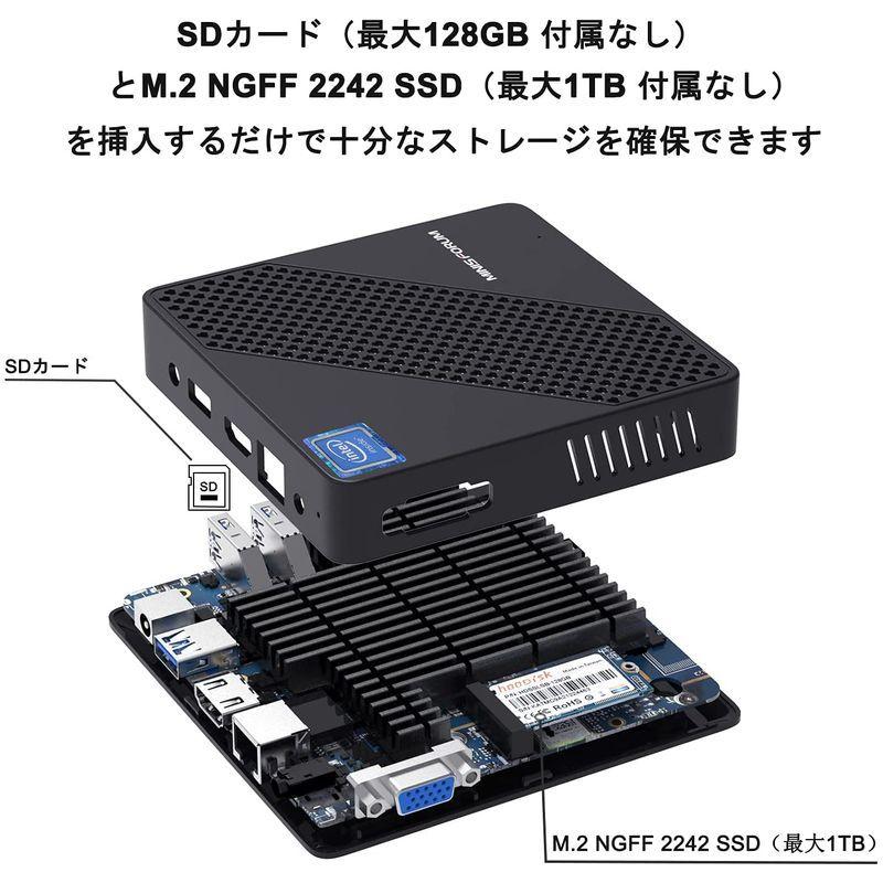 MINISFORUM N40ミニPC インテルCeleron N4020 最大2.8GHz DDR4 4GB 64GB ファンレス パソコン N40ミニPC インテルCeleron N4020 最大2 8GHz DDR4 4GB 64GB ファンレス パソコン