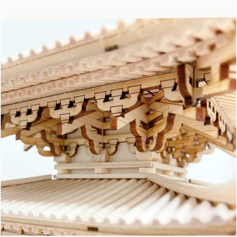 ウッディジョー 1/75 薬師寺 東塔 木製模型 組み立てキット