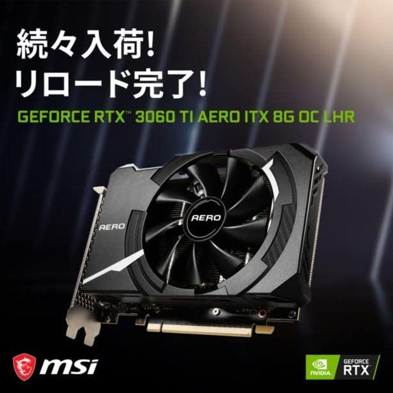 超安い】 MSI AERO GeForce ITX RTX RTX 3060 Ti AERO ITX 3060 8G 8G OC GDDR6 LHR LHR グラフィックスボード VD7849 MSI GeForce RTX 3060 Ti AERO ITX 8G