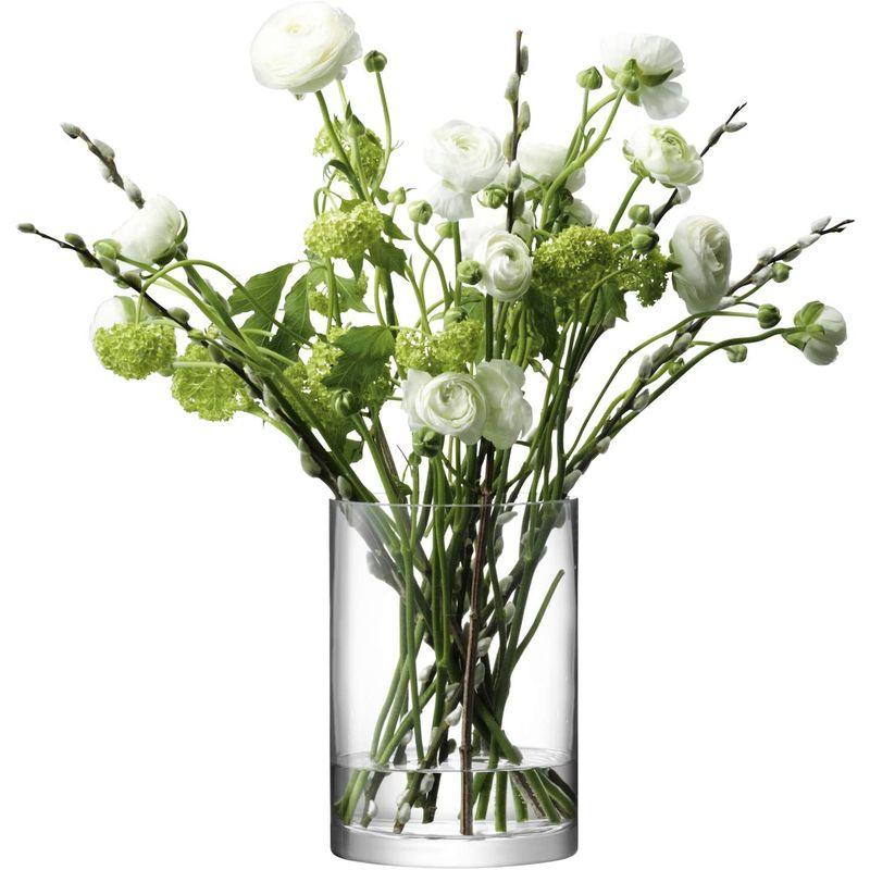 LSA(エルエスエー) フラワーベース(花器) クリア 高さ24cm COLUMN G330-24-992 エルエスエー フラワーベース 花器 クリア 高さ24cm COLUMN G330