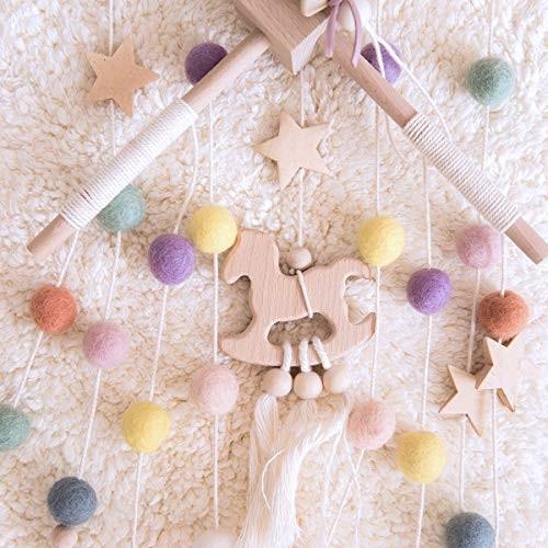 Okawari Home ベッドメリー ベビー メリー 北欧風 モビール 木製 ハンドメイド風鈴 キッズベッド 吊り下げ式 赤ち A B07t1h1rv2 0503 太陽4号ヤフー店 通販 Yahoo ショッピング