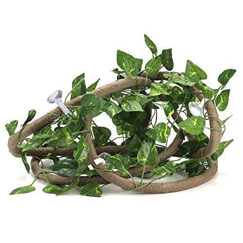爬虫類 テラリウム 爬虫類 つる 吸盤付き 爬虫類ジャングル 人工植物 装飾 観葉植物 ペット生息地の装飾 デコ A B07wd326 太陽4号ヤフー店 通販 Yahoo ショッピング