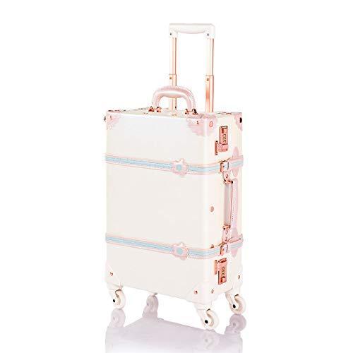 スーツケース かわいい キャリーケース トランクケース アンティーク調 キャリーバッグ ダイヤルロック搭載 Zkgmu Kz