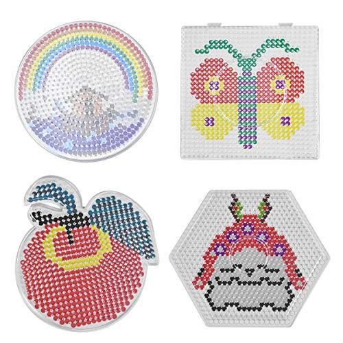 アイロンビーズプレート4枚 パーラービーズプレート 透明 接続可能 手芸用品 手作り素材 アイロンペーパー付 A Blp8 1110 太陽4号ヤフー店 通販 Yahoo ショッピング