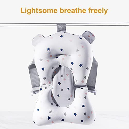 おすすめネット お風呂 バス用品 Lying ベビー用バスネット お風呂マット 赤ちゃん 星柄 スポンジ入り お風呂サポート ベビー保護 補助用クッション Www Threeriversofs Com